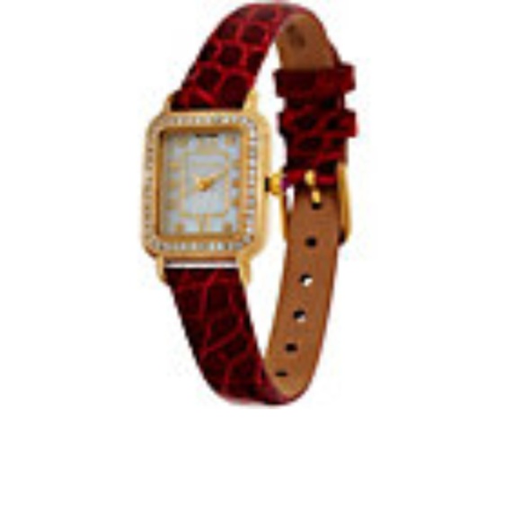 Judith Ripka 14K Gold 1/2 cttw Diamond &Rubi Watch - Picture 1 of 8